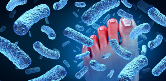 Living together allows couples to share a lot of things, even the bacteria on their feet.