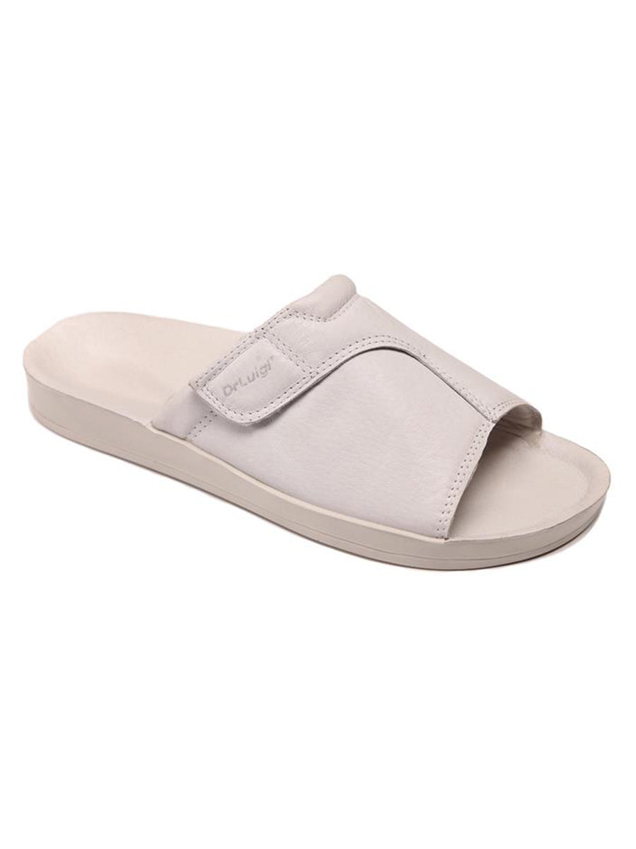 DRLUIGI MEDICAL LEATHER SLIDES SANDALS FOR MEN PU-02-21-KS