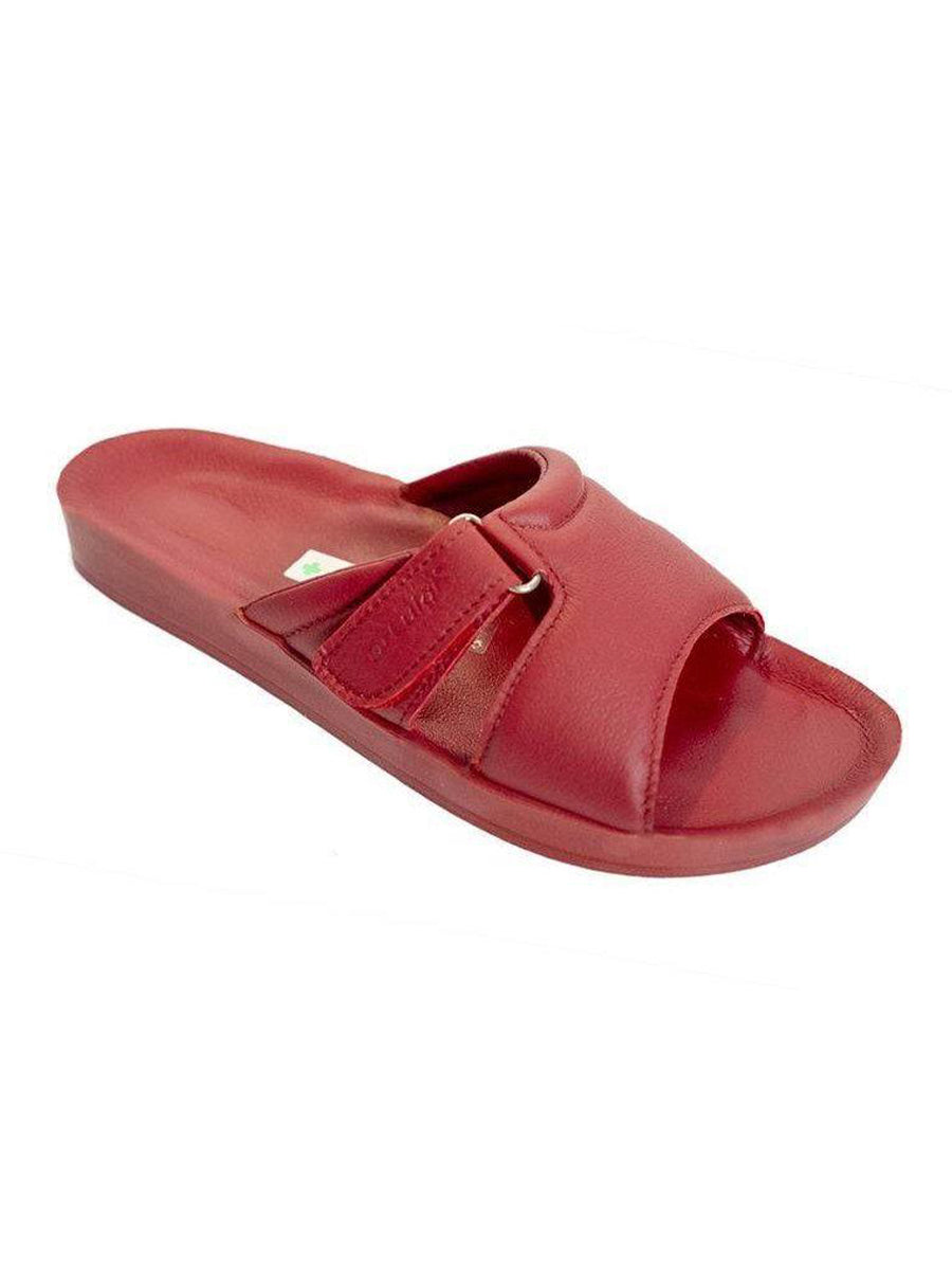 DRLUIGI MEDICAL LEATHER SLIDES SANDALS FOR WOMEN PU-02-20-KS