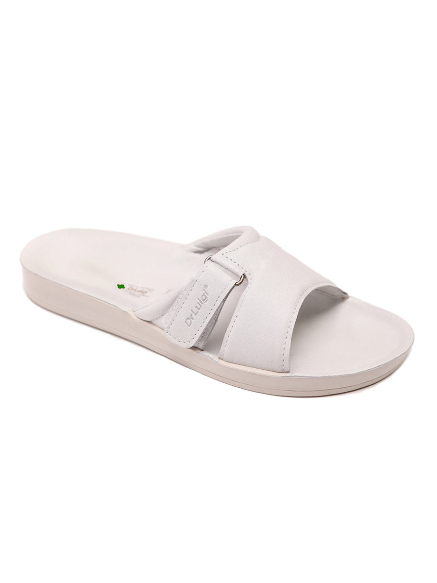 DRLUIGI MEDICAL LEATHER SLIDES SANDALS FOR WOMEN PU-02-20-KS