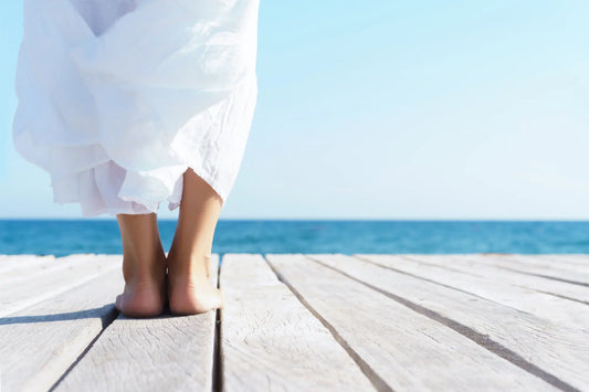 The influence of the sea on the health of the feet