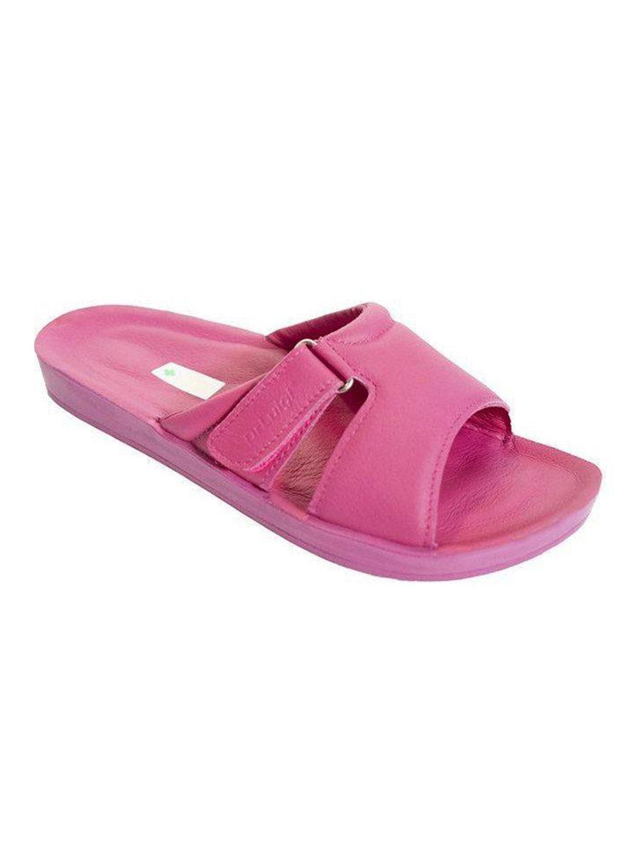 DRLUIGI MEDICAL LEATHER SLIDES SANDALS FOR WOMEN PU-02-20-KS